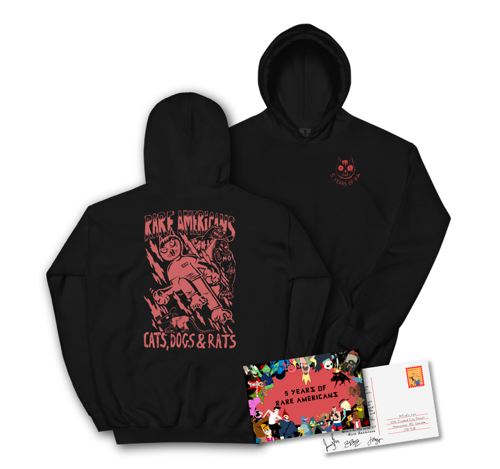 Cats, Dogs, and Rats Hoodie