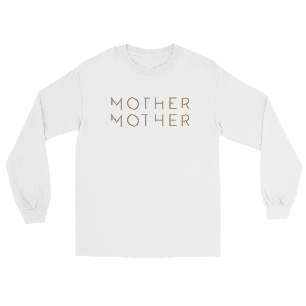 White Mother Mother Logo Long Sleeve Tee