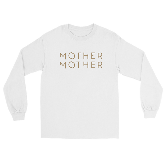 White Mother Mother Logo Long Sleeve Tee